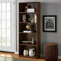 Mainstays 5-Shelf Bookcase with Adjustable Shelves, White