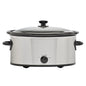 Mainstays 6 Quart Oval Slow Cooker, with Stainless Steel Finish and Glass Lid