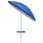 Mainstays 7 ft Round Beach Umbrella, Royal Blue, UPF 50+