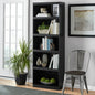 Mainstays Framed 5-Shelf Bookcase with Adjustable Shelves, Espresso