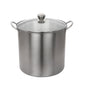 Mainstays 21.5 Quart Stainless Steel Canning Pot with Rack, Dual Water Bath Canner and Steam Canner