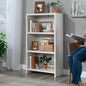 Mainstays Westley 3-Shelf Bookcase, White Grain Finish