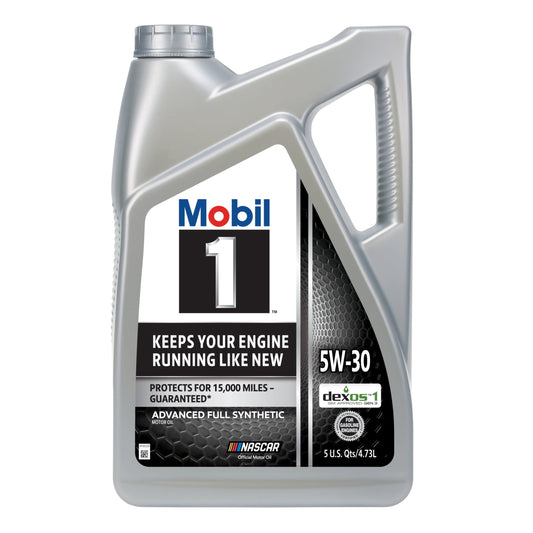 Mobil 1 Advanced Full Synthetic Motor Oil 5W-30, 5 Quart