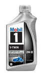 (5 pack) Mobil 1 V-Twin Full Synthetic Motorcycle Oil 20W-50, 1 Quart