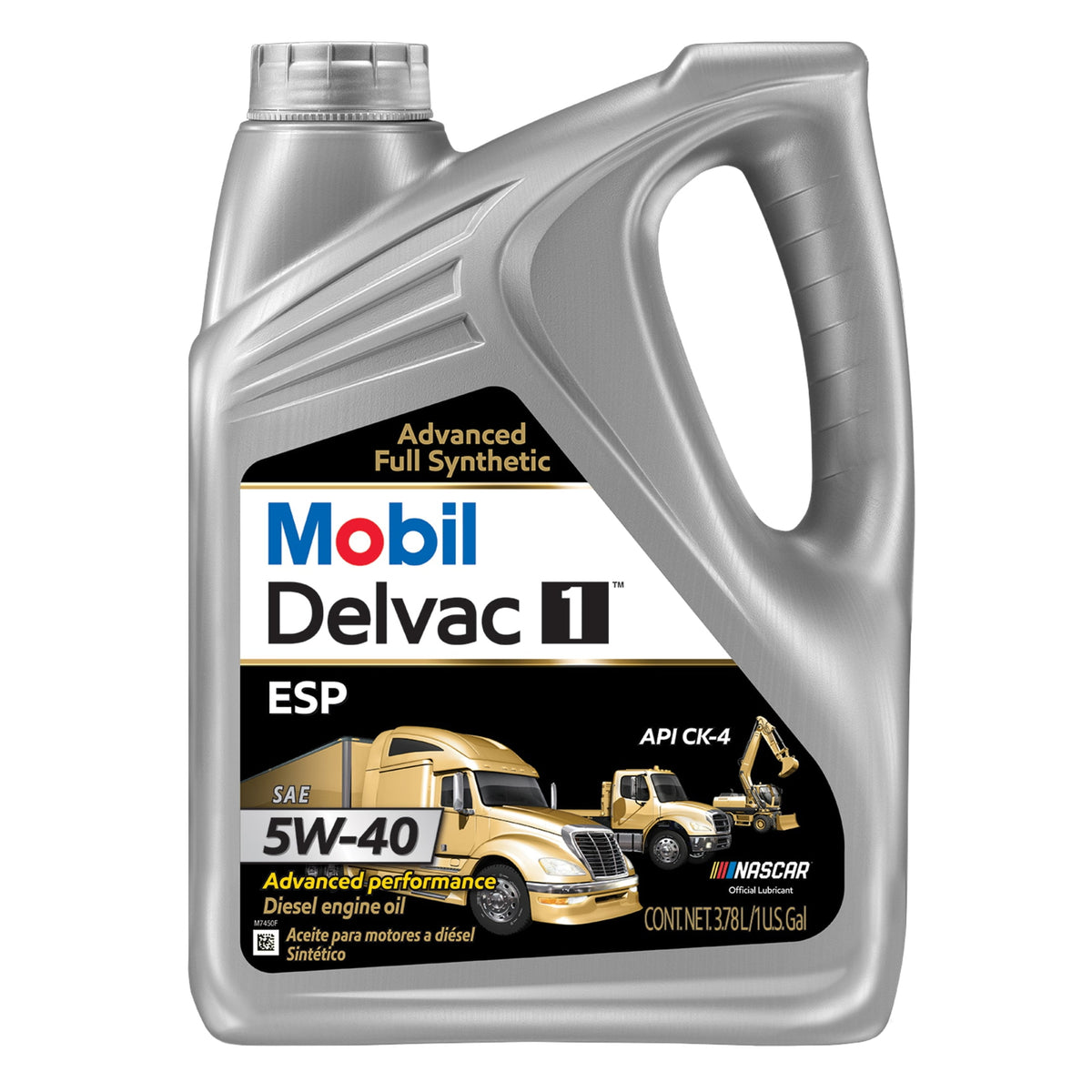Mobil Delvac 1 ESP Heavy Duty Full Synthetic Diesel Engine Oil 5W-40, 1 Gal.