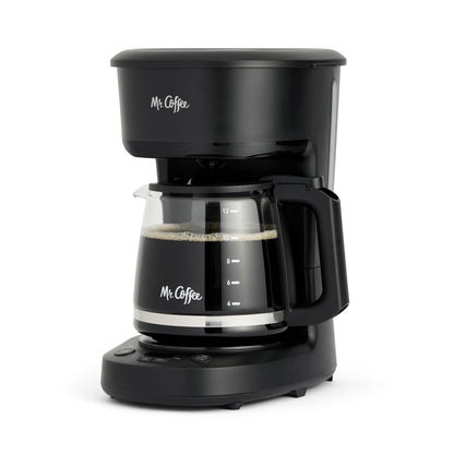 Mr. Coffee Programmable Coffee Maker, 12-Cup Coffee Maker, Black
