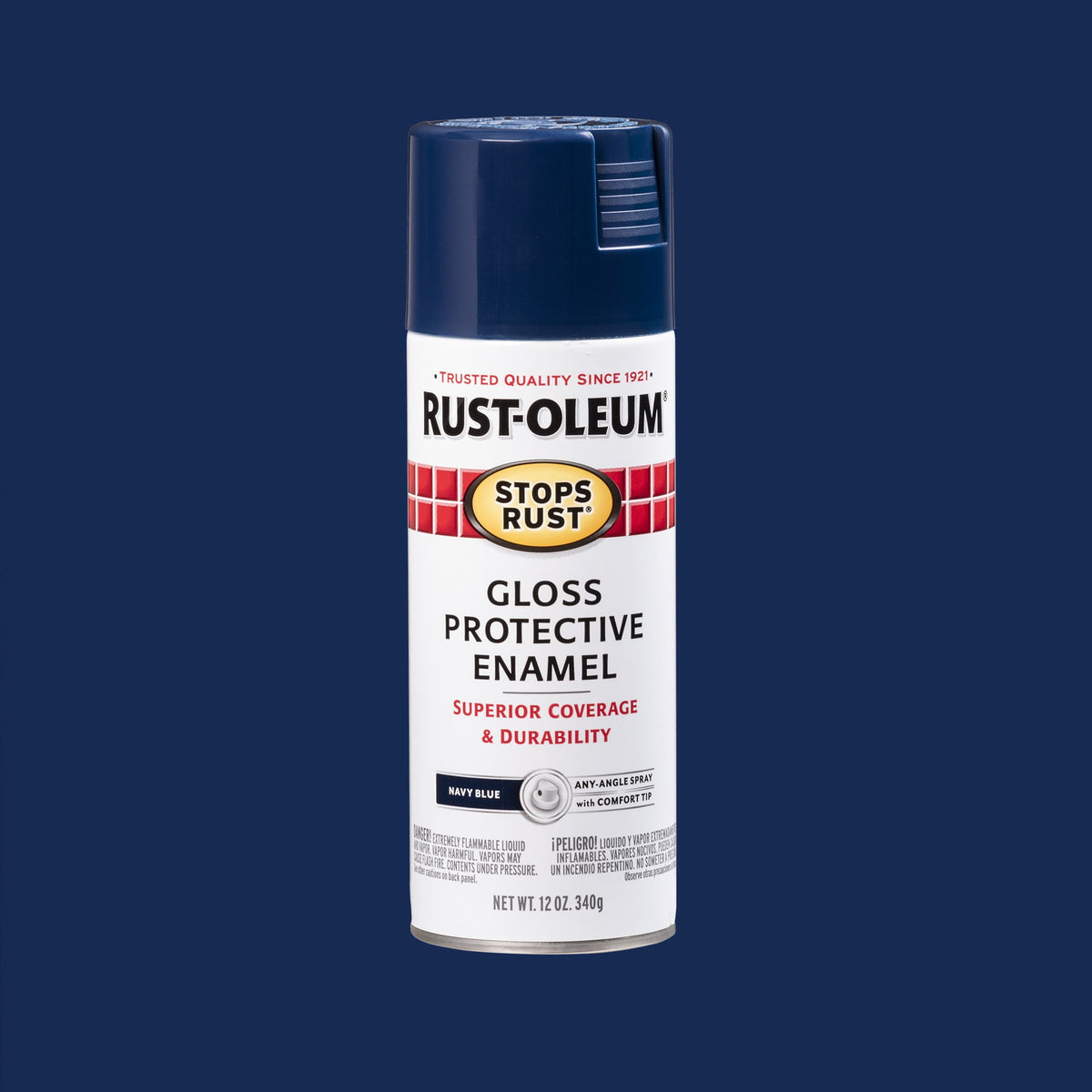 (6 pack) Orange, Rust-Oleum Stops Rust Protective Enamel Gloss Spray Paint-214084, 12 oz
