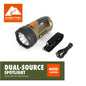 Ozark Trail 4000 Lumen Dual Source Rechargeable Flashlight with 5000 mAh Power Bank, Olive