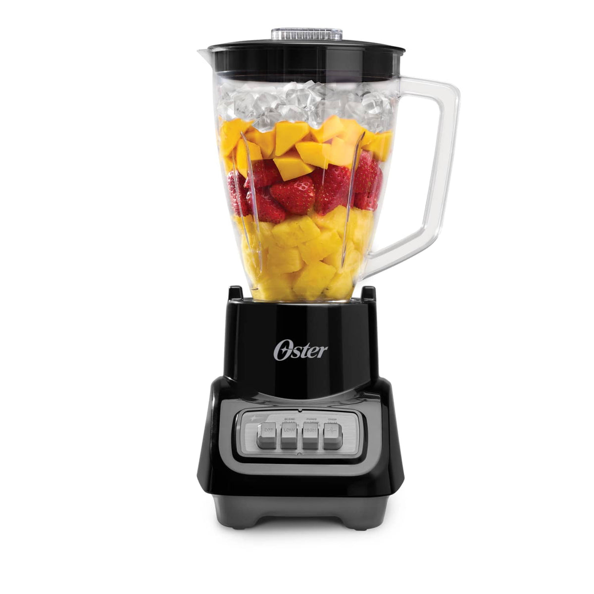Oster Turbo 5-Speed 750W Black Countertop Blender With 6 Cup Jar, Kitchen Blender, Blender for Smoothies