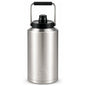 Ozark Trail 1 Gallon 128 Oz Stainless Steel Vacuum Insulated Water Jug with Handle, Flip Spout, Silver