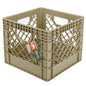 (2 pack) Ozark Trail Kayak Gear Storage Crate, Durable Plastic, 13 in x 13 in x 11 in, Tan
