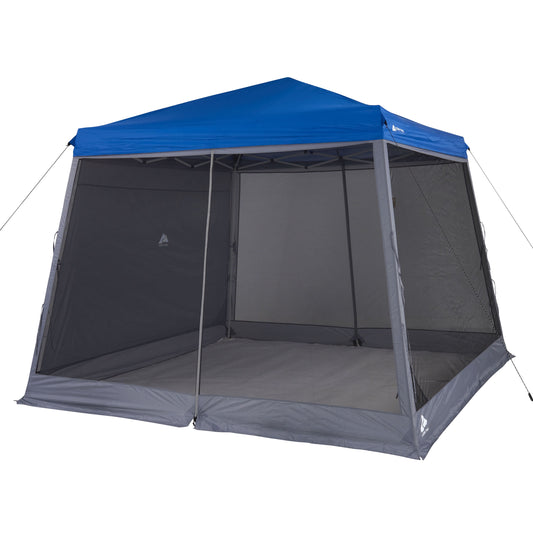 Ozark Trail 10x10 Ft Slant-Leg Canopy Accessory Pack with Screen and Shade, Gray
