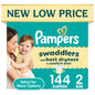 Pampers Swaddlers Fragrance Free Baby Diapers Size 2, 144 Count (Select for More Options)