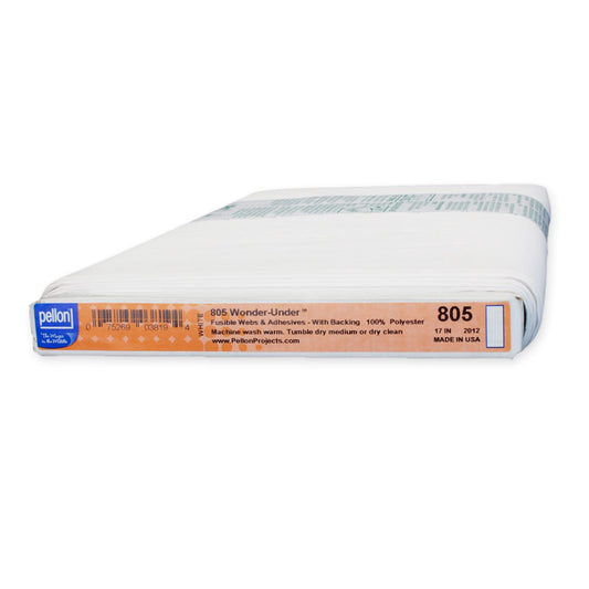 Pellon 805 Wonder Under, Fusible Web Fabric, Clear 17" x 10 Yards by the Bolt