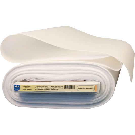 Pellon 809 Décor Bond White Fusible Fabric Stabilizer, 45" x 10 Yards, 1 Pack