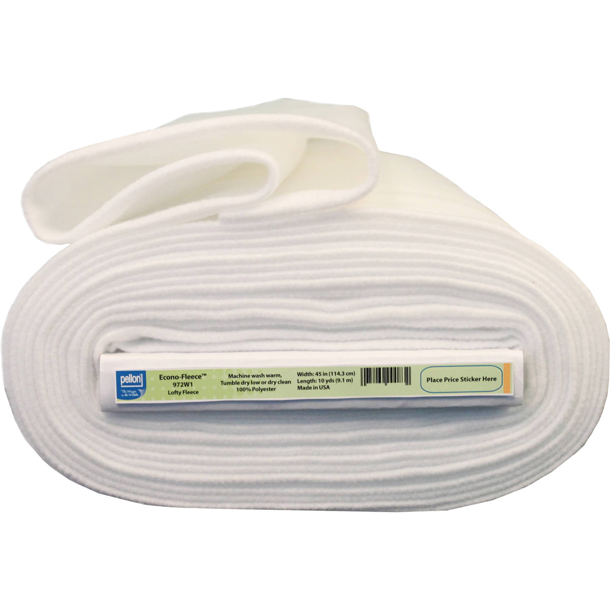 Pellon 972 Fleece Quilting & Batting Fabric, White 45" x 10 Yards by The Bolt