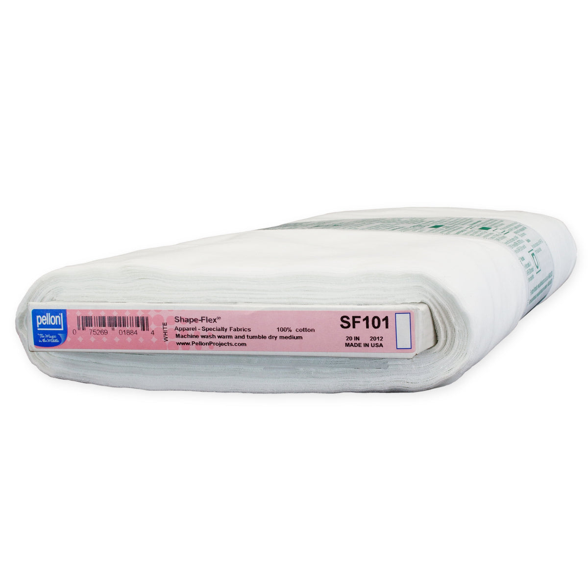 Pellon SF101 Fabric Interfacing, White 20" x 10 Yards by the Bolt