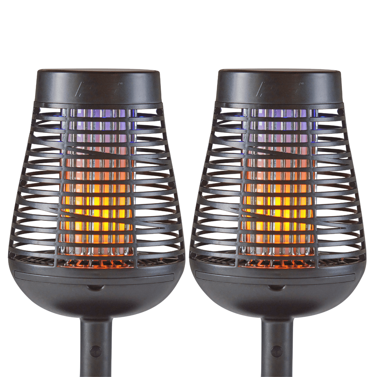 PIC Solar Insect Killer Torch with LED Flame Effect, Black Torch, Area Bug Zapper