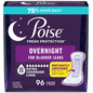 Poise Women's Overnight Incontinence Pads, Extra Coverage (72 Count)