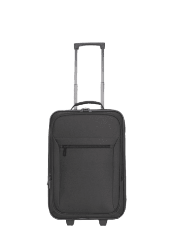 Protege 18 in Softside Pilot Case Carry-On Luggage, 2 Wheels, Black