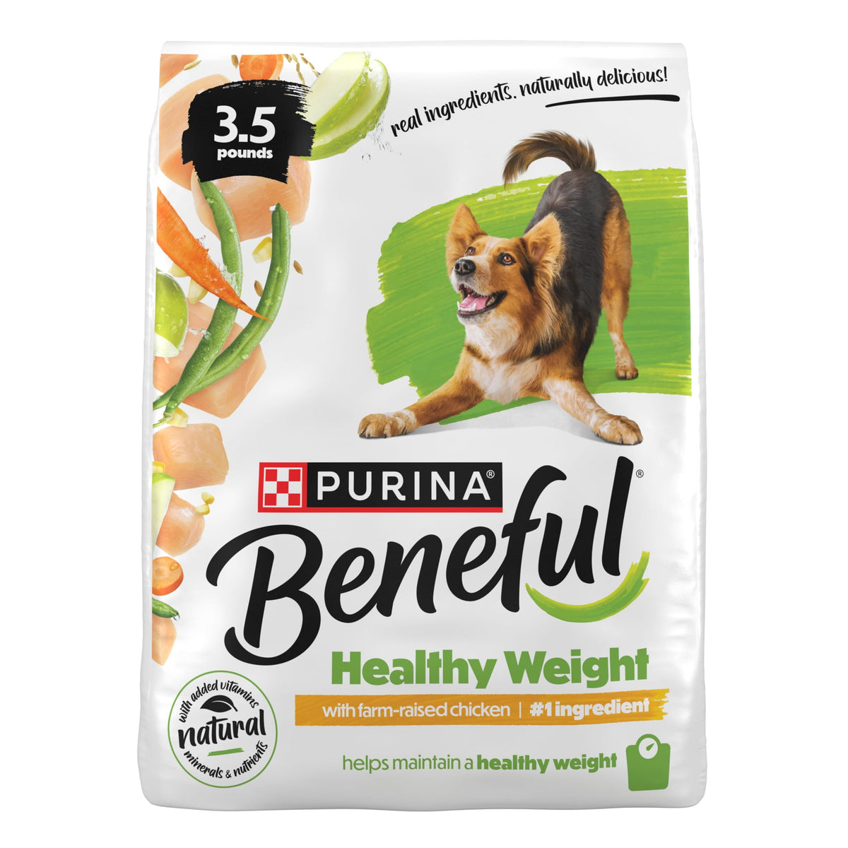 Purina Beneful Healthy Weight with Farm-Raised Chicken Natural Dog Food Dry Formula with Added Vitamins, Minerals and Nutrients, 36 lb Bag
