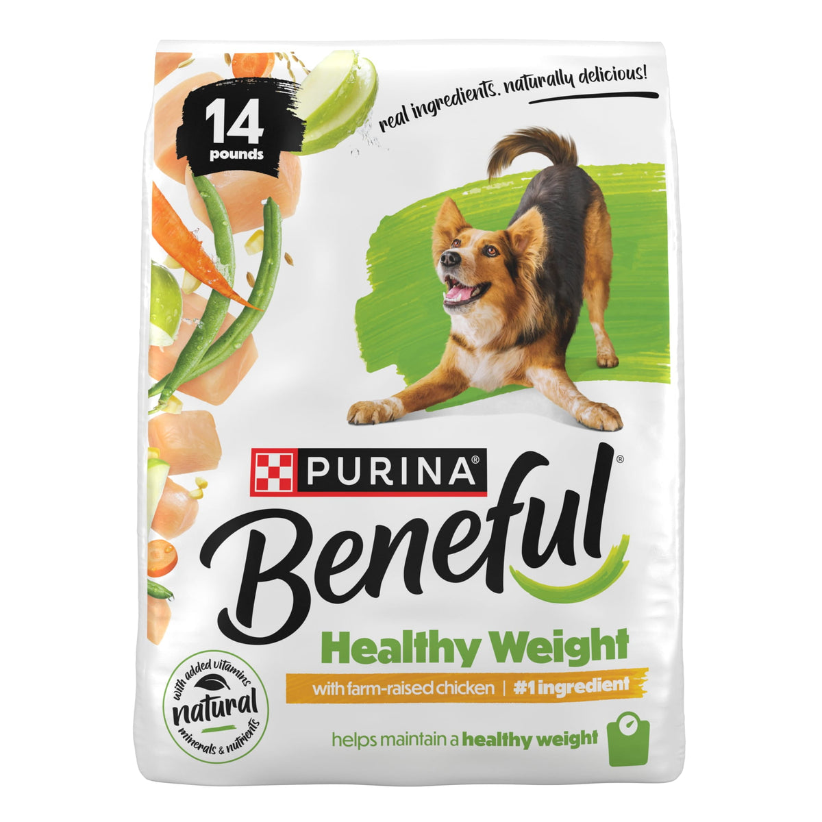 Purina Beneful Healthy Weight with Farm-Raised Chicken Natural Dog Food Dry Formula with Added Vitamins, Minerals and Nutrients, 36 lb Bag