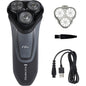 REMINGTON R4 Style Series Men's Rotary Electric Shaver, Cordless Rechargeable, Wet & Dry, Pop-Up Trimmer, Black
