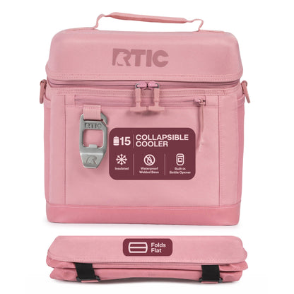 RTIC 15-Can, 16 Qt, Collapsible Soft Cooler with Bottle Opener, Olive