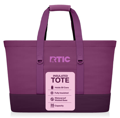 RTIC 58-Can, 35 Ltr, Insulated Tote Bag, Cooler Bag with Leak-Free Interior, Olive