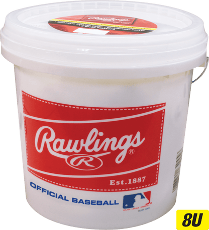 Rawlings | Official League CROLB Practice Youth Baseballs | 10U | Bucket | 12 Count