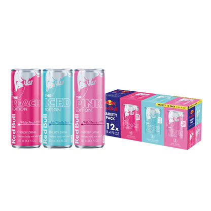 Red Bull Red Edition Watermelon Energy Drink, 8.4 fl. oz., 6 Packs of 4 Cans