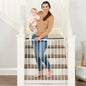 Regalo 2-in-1 Extra Tall Easy Swing Stairway and Hallway Walk Through Baby Gate, White, 38 Inch