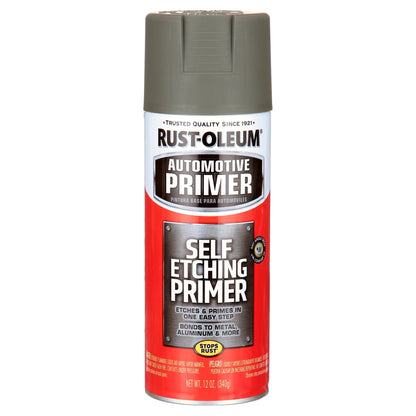 (4 pack) Rust-Oleum Automotive Self Etching Primer Spray, Dark Green, 12 oz