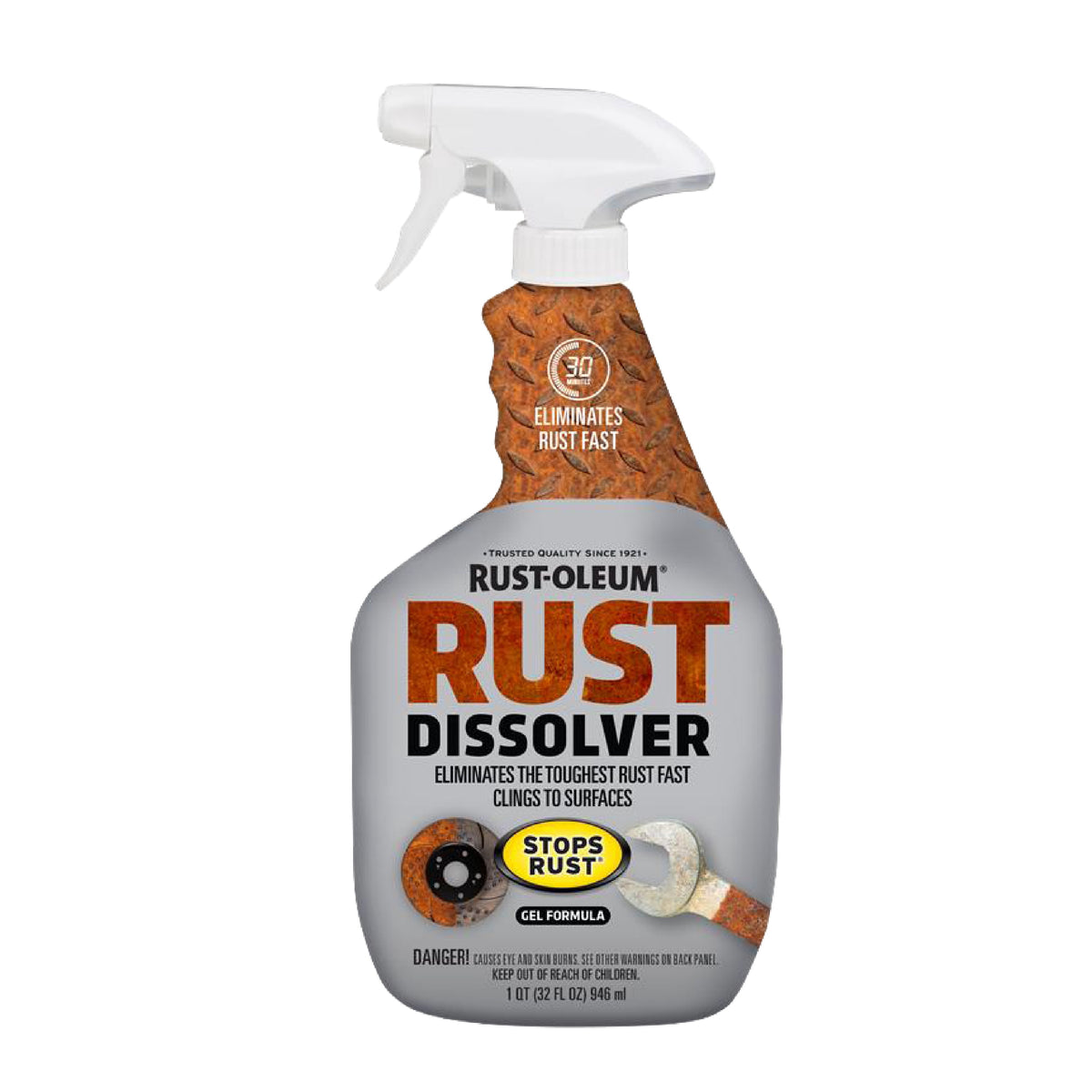 (3 pack) Rust-Oleum Rust Dissolver Gel Spray-300112, 32 oz