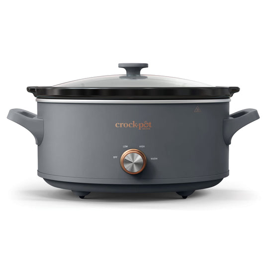 Crock-Pot Manual 7-Quart Slow Cooker, Mussel Grey