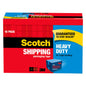 Scotch Heavy Duty Packaging Tape, 3" Core, Clear, 1.88" x 54.6 yds, 6 Rolls
