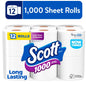 Scott 1000 1-Ply Toilet Paper, 36 Rolls, 1,000 Sheets per Roll