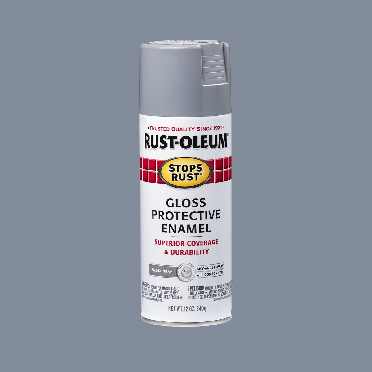 (6 pack) Orange, Rust-Oleum Stops Rust Protective Enamel Gloss Spray Paint-214084, 12 oz