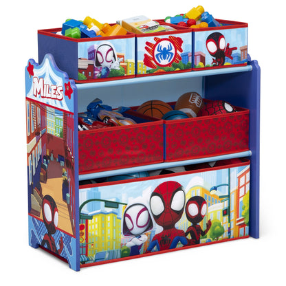Bluey Design and Store 6 Bin Toy Storage Organizer by Delta Children