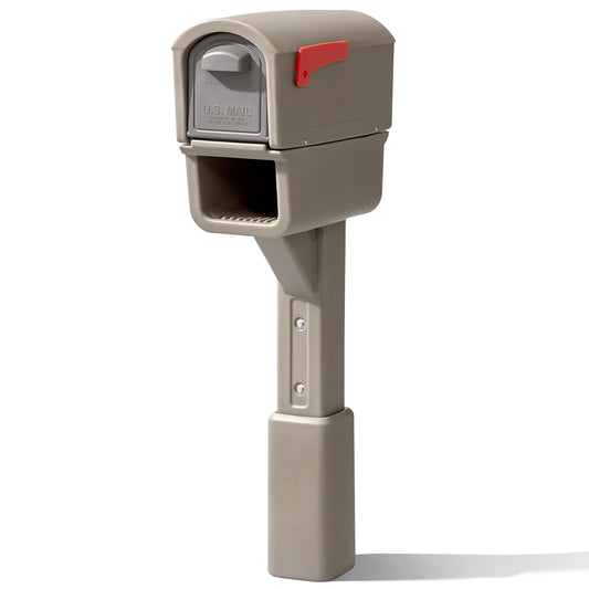 Step2 MailMaster Express Plus Plastic Mailbox Mocha Finish