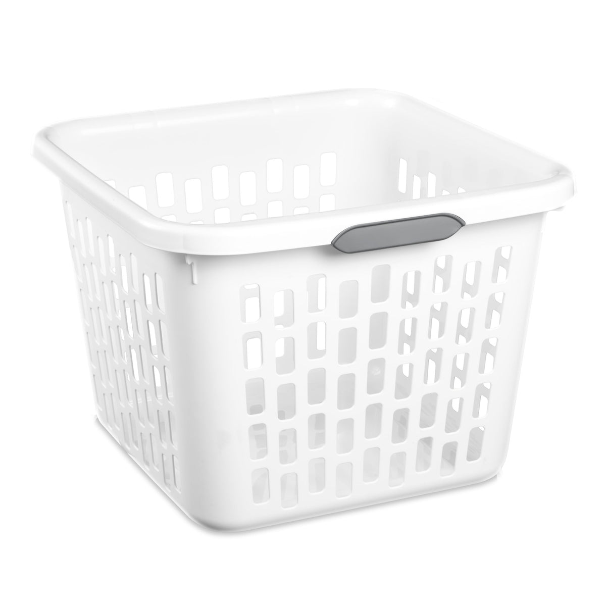 Sterilite Small 1.5 Bushel Square Plastic Laundry Basket with 2 Comfort Grip Handles, Mint, 6 Pack