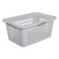 Sterilite Large 2 Bushel Plastic Laundry Basket with 4 Comfort Grip Handles, White, 6 Pack