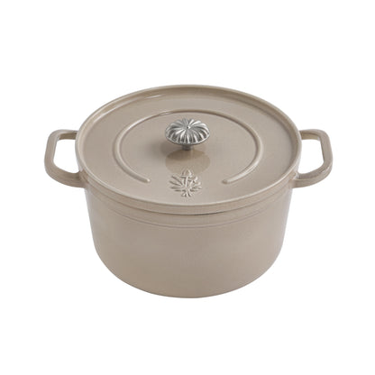The Pioneer Woman 5-Quart Enameled Cast Iron Dutch Oven with Lid, Linen