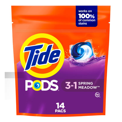 Tide PODS Laundry Detergent Soap Pacs, Spring Meadow Scent, 102 Count