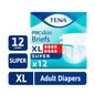 TENA ProSkin Unisex Adult Diapers, Super Absorbency, XL, 48 Count