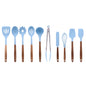 The Pioneer Woman 10-Piece Silicone Kitchen Utensil Set with Acacia Wood Handles, Red