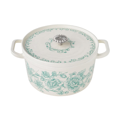 The Pioneer Woman 5-Quart Enameled Cast Iron Dutch Oven with Lid, Linen