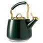 Thyme & Table Stainless Steel 1.8L Stovetop Tea Kettle - Black & Gold