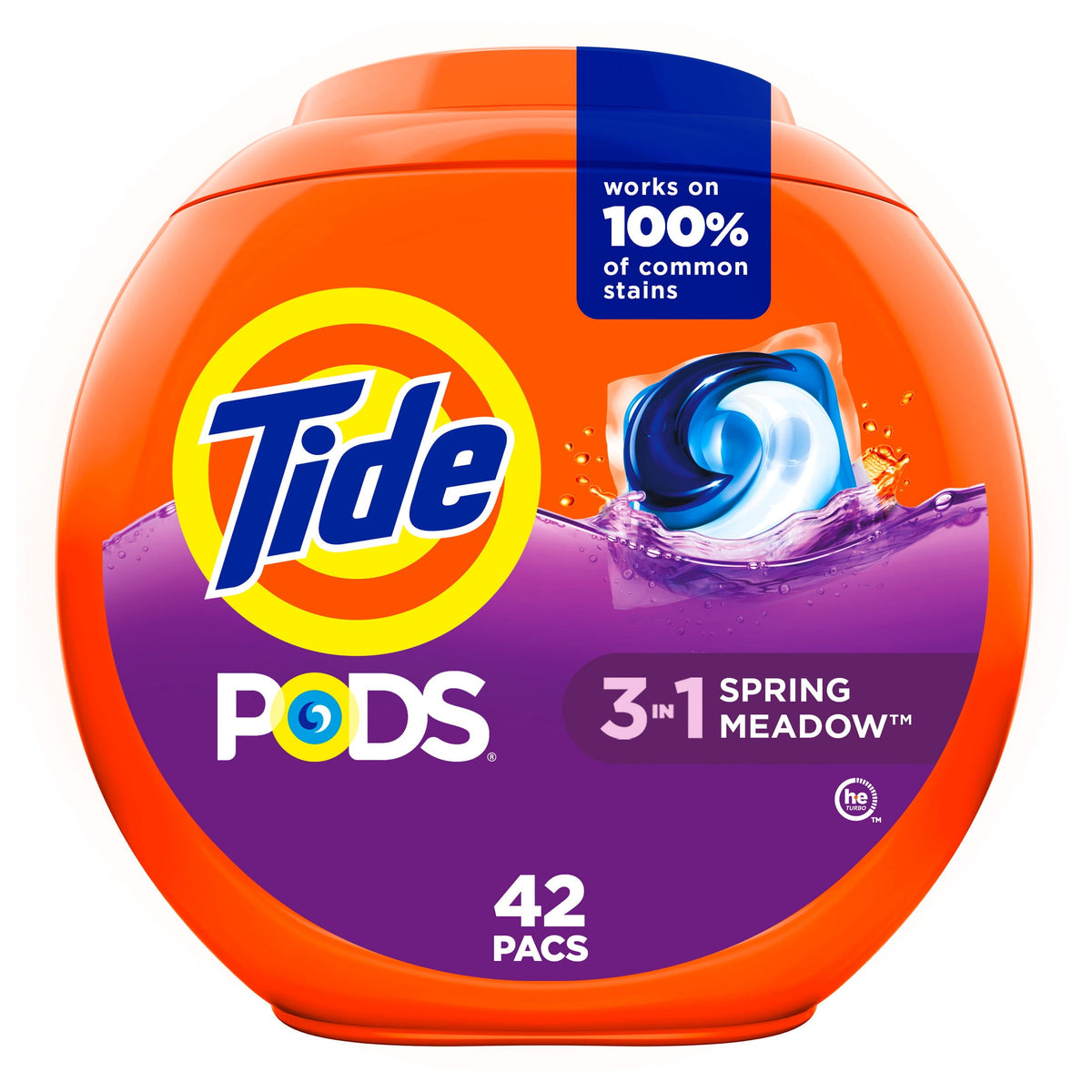 Tide PODS Laundry Detergent Soap Pacs, Spring Meadow Scent, 102 Count