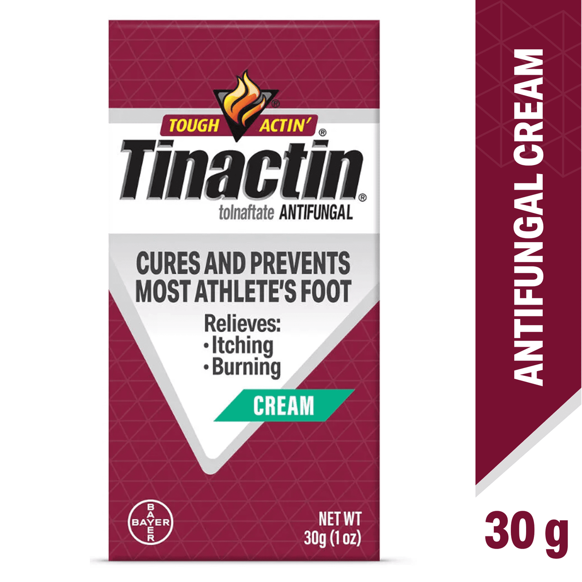 (3 pack) Tinactin Tolnaftate Athlete's Foot Treatment Antifungal Cream, 30G Tube